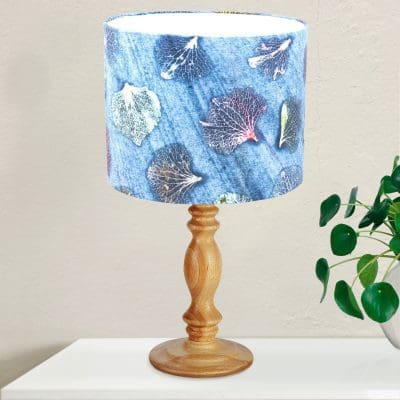 Hydrangea Blue | White & Blue Lamp Shade For The Living Room