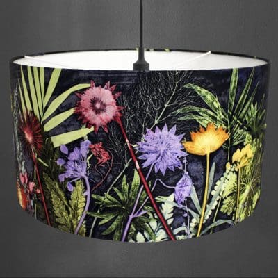 Midnight Jungle | Blue & Green Light Shade For The Dining Room