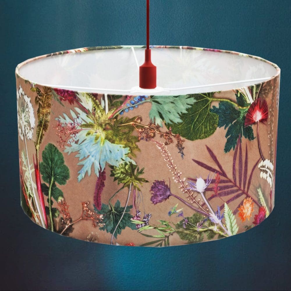 Tropical Dusk | Pink & Green Light Shade For The Bedroom
