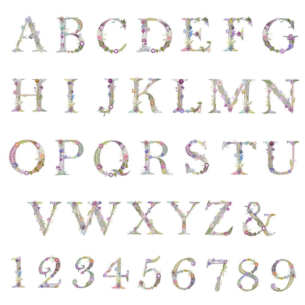 Gillian Arnold Floral Alphabet