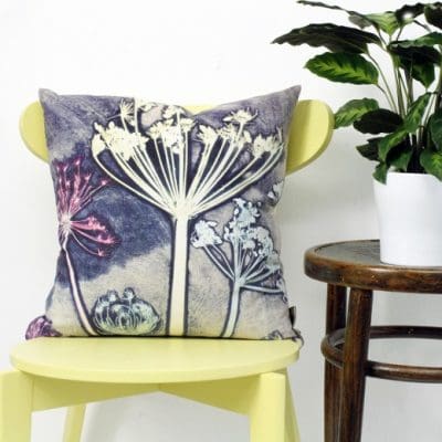 Friary Meadow | White & Brown Sofa Cushion Country Style