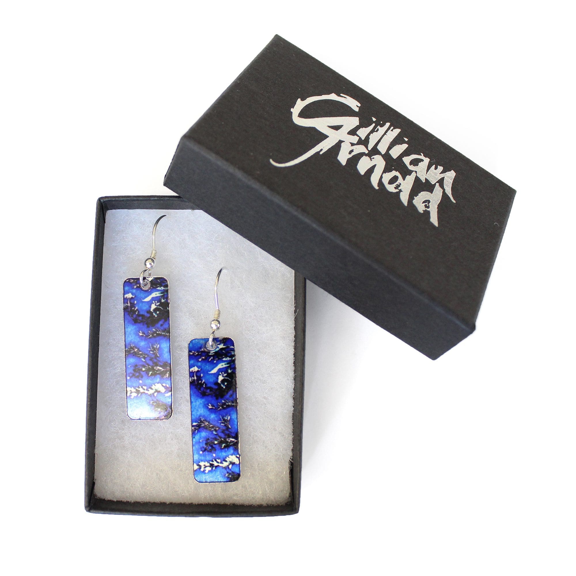 Blue Landscape Stylish Earrings and Jewellery Gift - Image 3