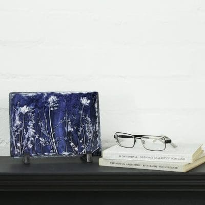 Blue Waltz Slate Art Print - Home Accessory and Gift