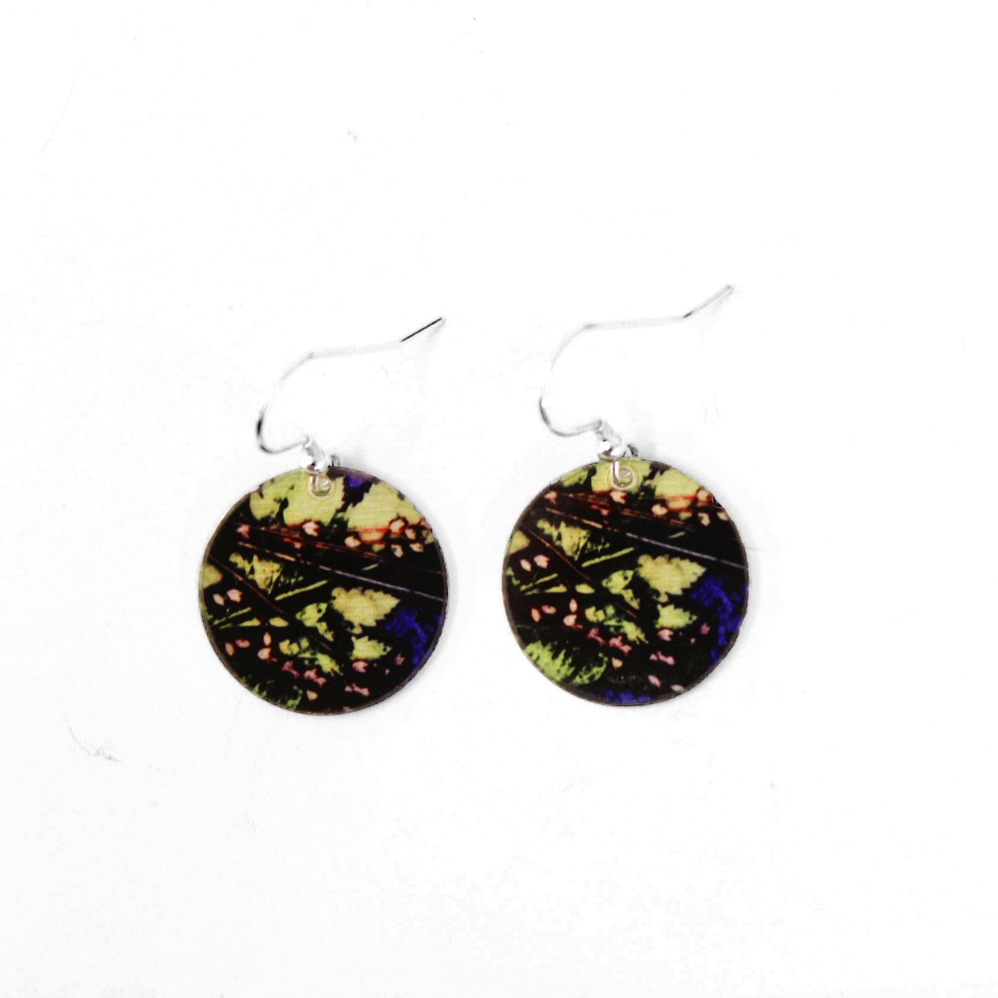 Plum Fern Earrings. Stylish Jewellery Gift - Image 2
