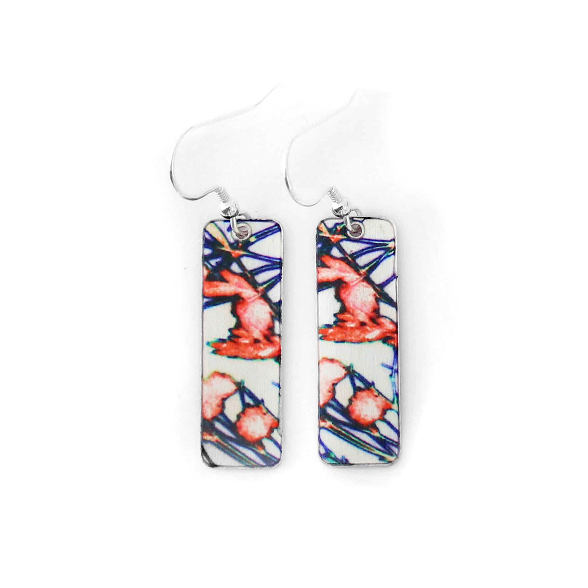 Botanical Inspired Tangerine Branch Earring Set. Stylish Jewellery Gift - Image 4