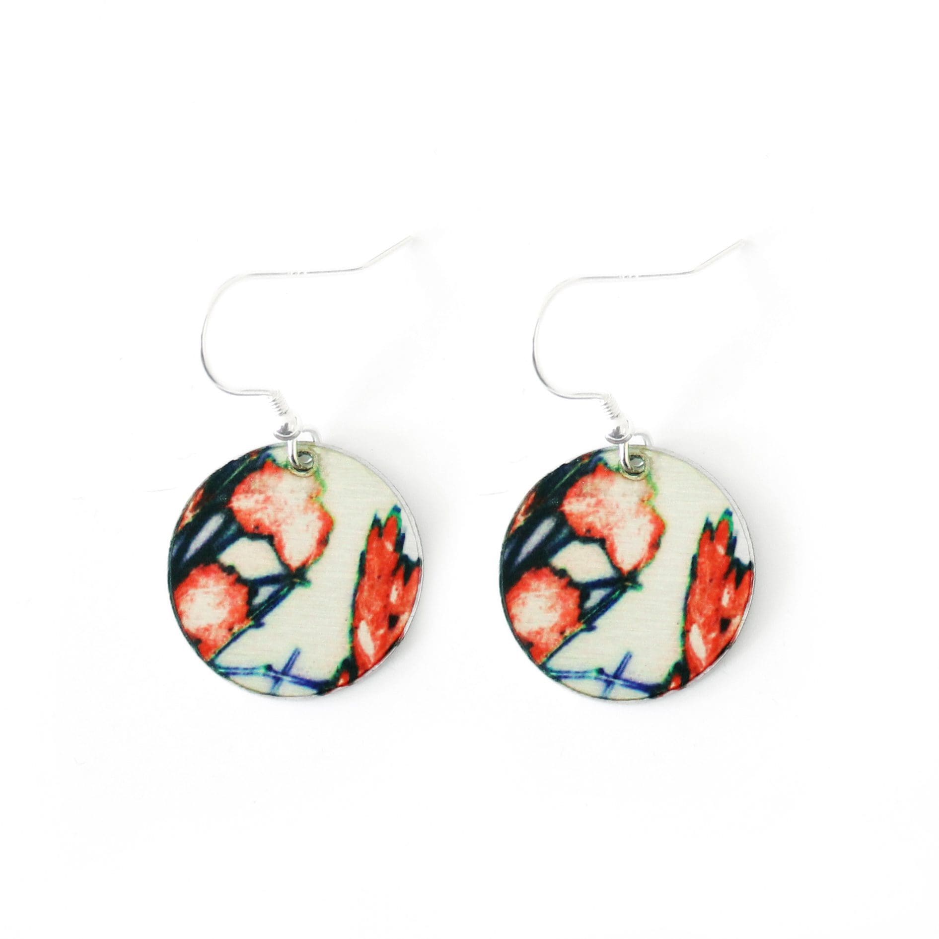 Botanical Inspired Tangerine Branch Earring Set. Stylish Jewellery Gift - Image 2