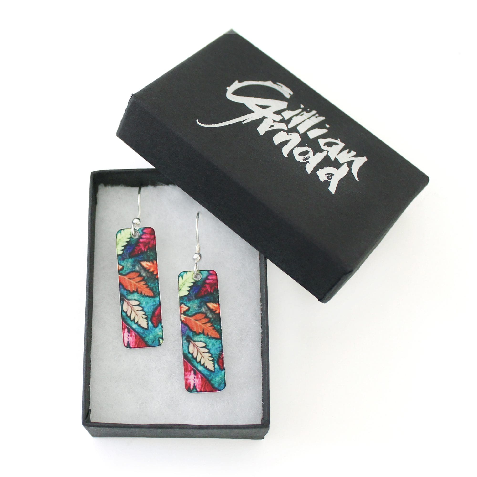 Botanical Inspired Warm Mini Ferns Earring Set. Stylish Jewellery Gift - Image 3