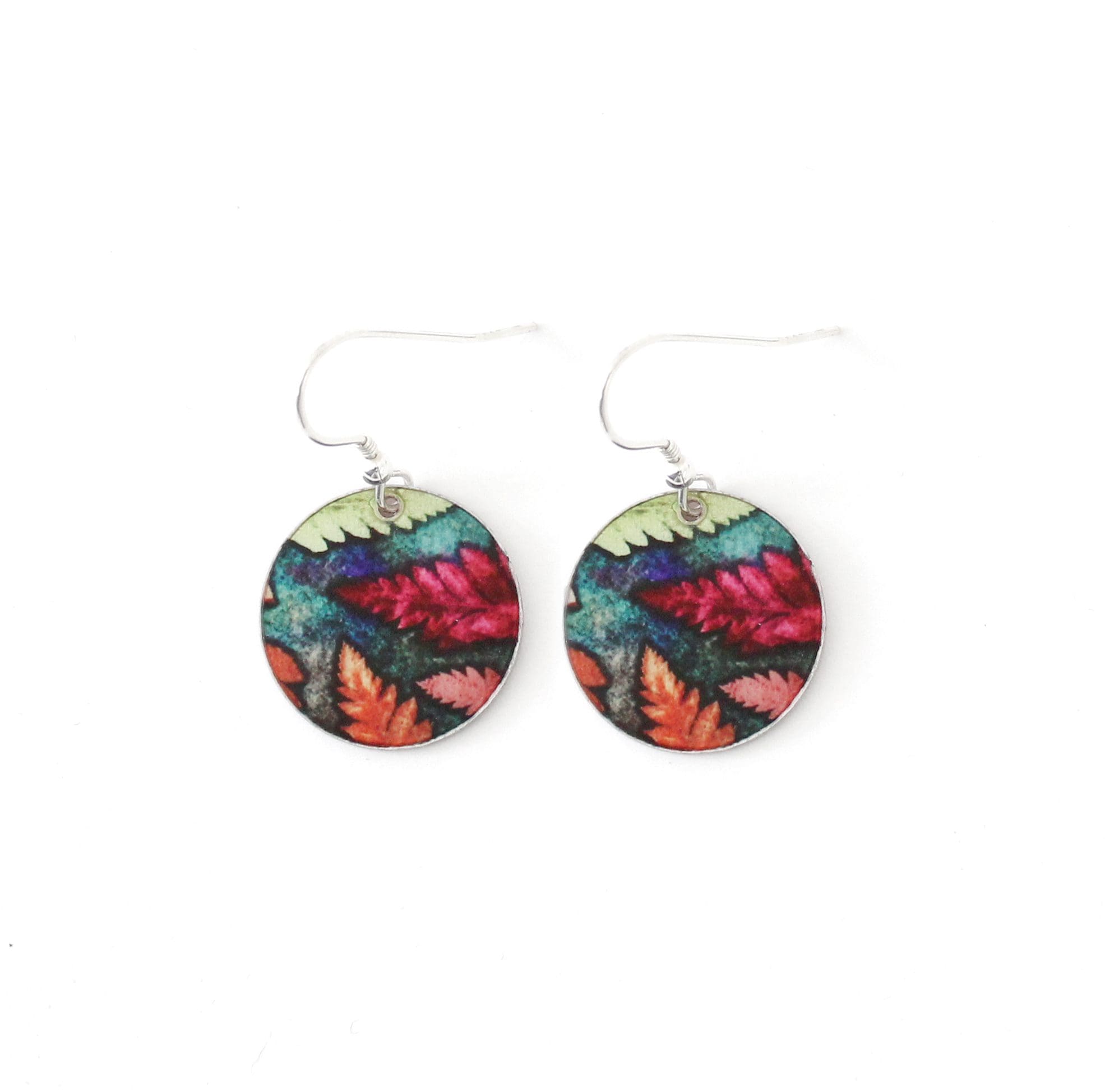 Botanical Inspired Warm Mini Ferns Earring Set. Stylish Jewellery Gift - Image 2
