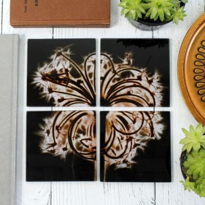 Sopwell Trinity | Black & Bronze Set of Glass Coasters