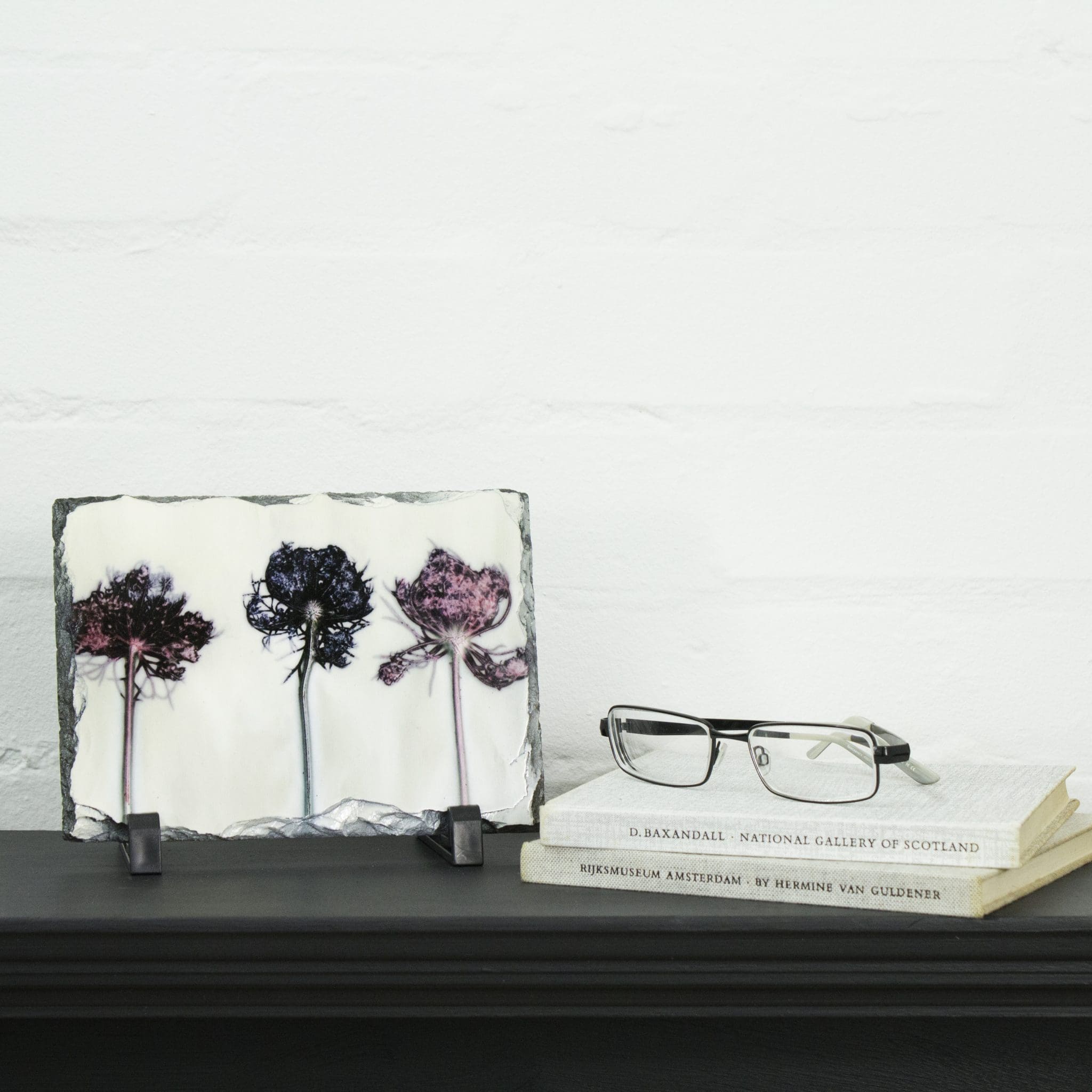 Deep Purple Trinity Slate Print - Home Accessory and Gift