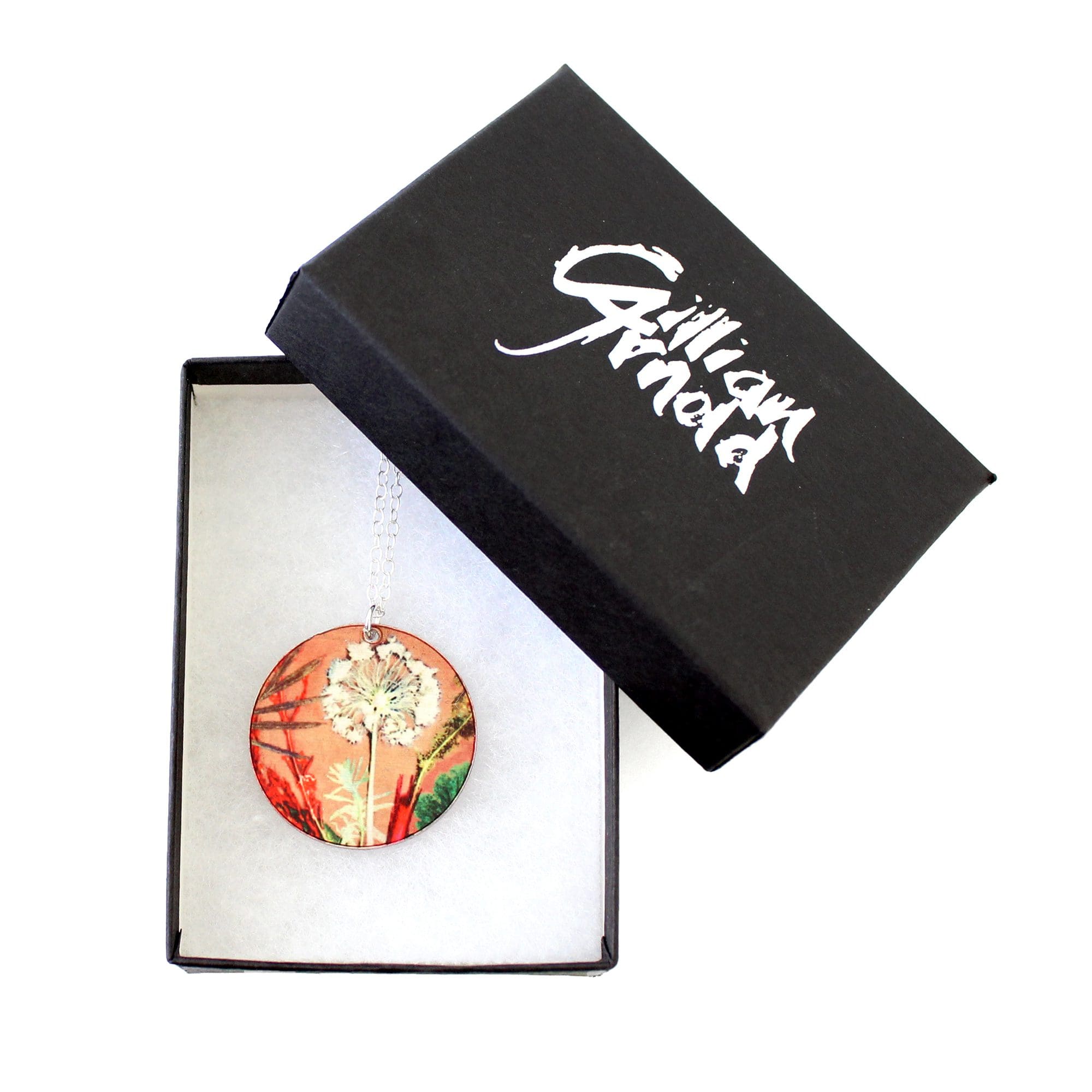Exotic Inspired Tropical Dusk Pendant Necklace Box