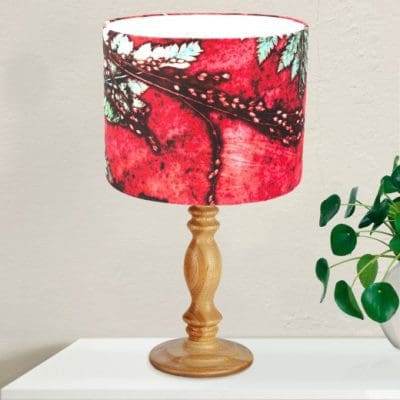 Strawberry Fern | Green & Red Light Shade For The Living Room