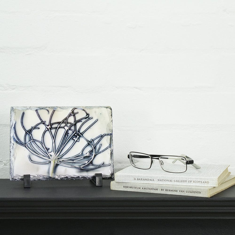 Silver Egg Shell Jubilee Slate Print - Home Accessory and Celebration Gift