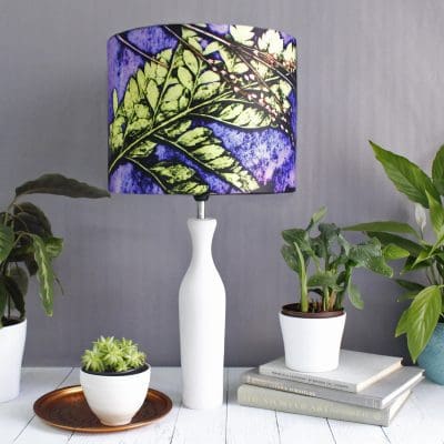Plum Fern | Green & Purple Lamp Shade For The Home