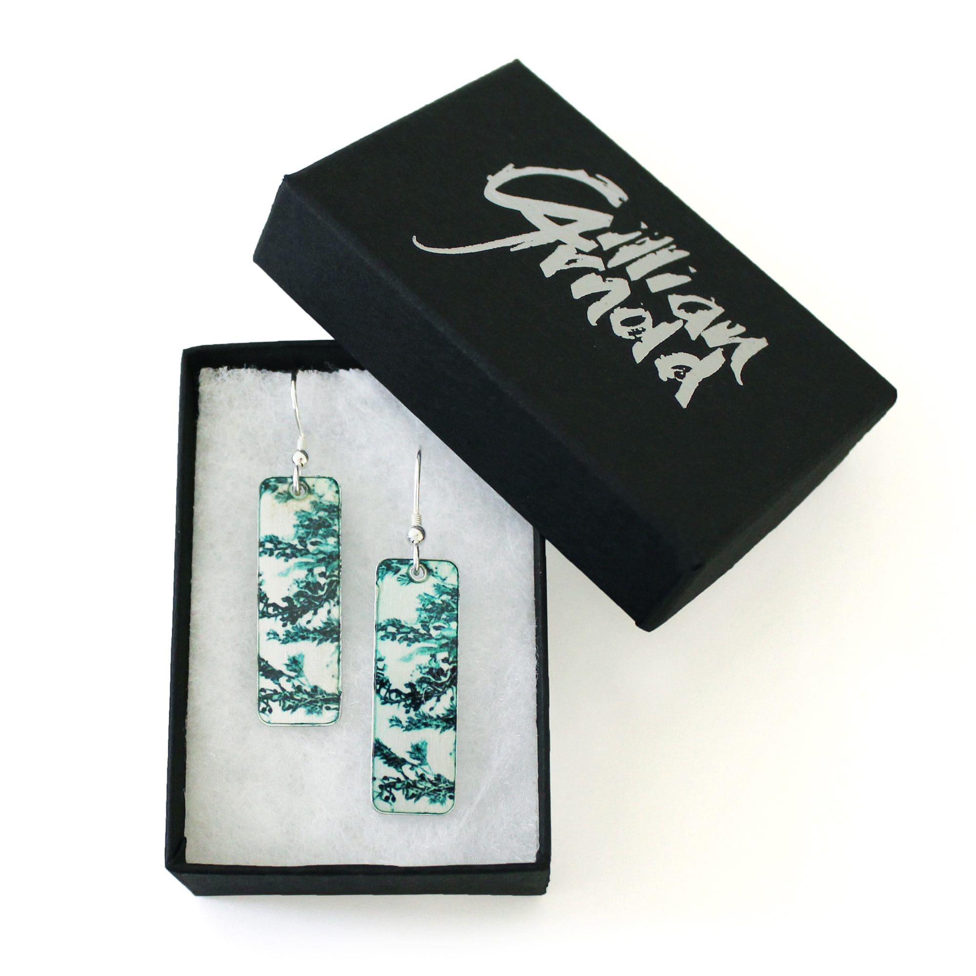 Stylish Earring Set, Emerald Landscape jewellery Gift - Image 3