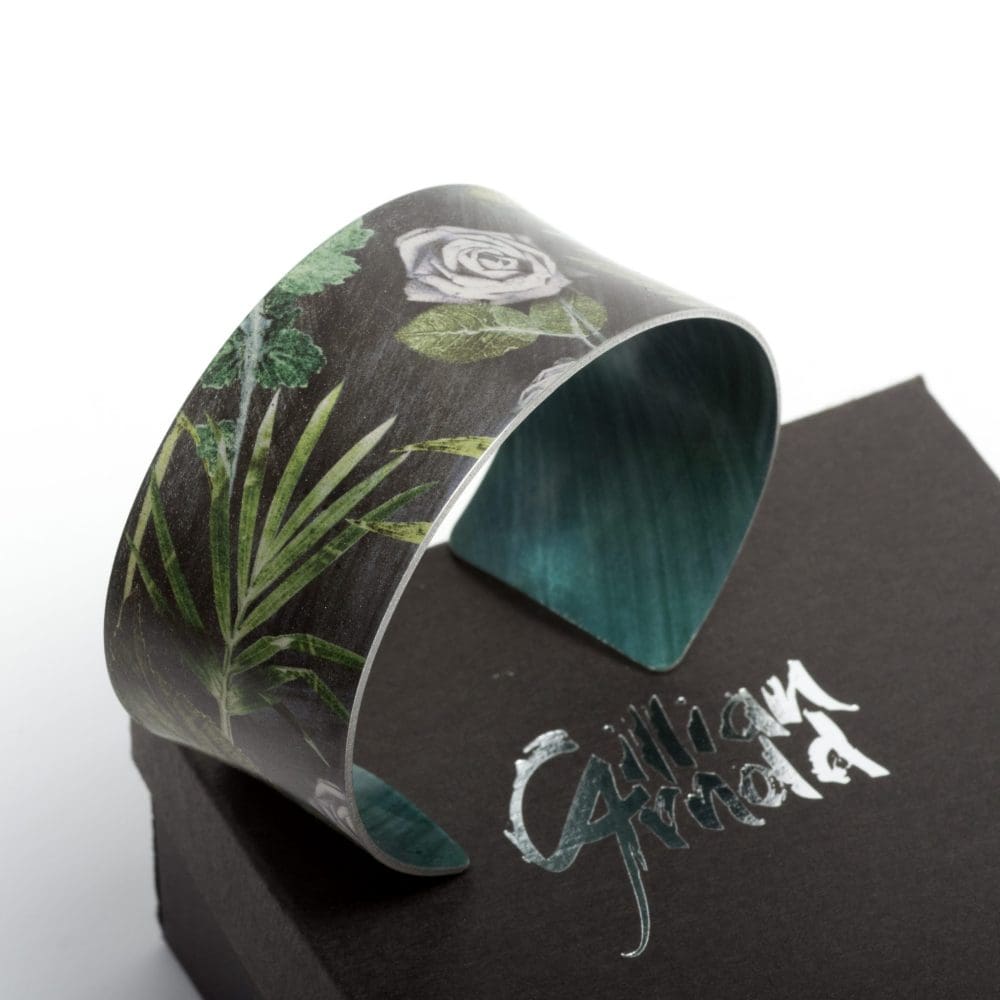 June Birth Flower Bracelet Gift For Her, Rose, Beautiful Floral Bangles and Jewellery.