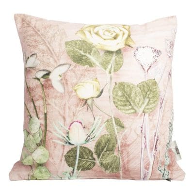 Mothers Pink Bouquet 1 | Green & Pink Sofa Cushion Country Style