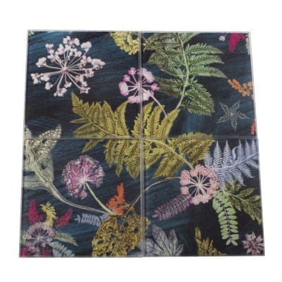 Now Thats Something - Teal | Blue & Green Set of Glass Coasters