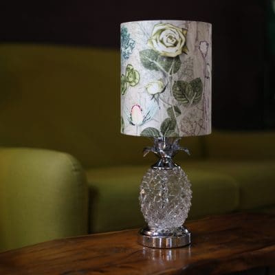 Mother's Silver Bouquet | Silver & Green | Lampshade