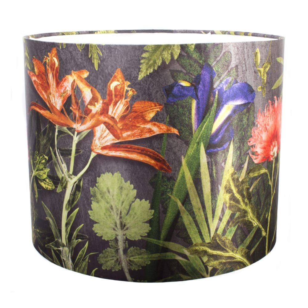 Midnight Bloom | Orange & Pink Lamp Shade For The Living Room