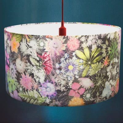 Cascades of Colour | Green & Pink Lamp Shade For The Living Room