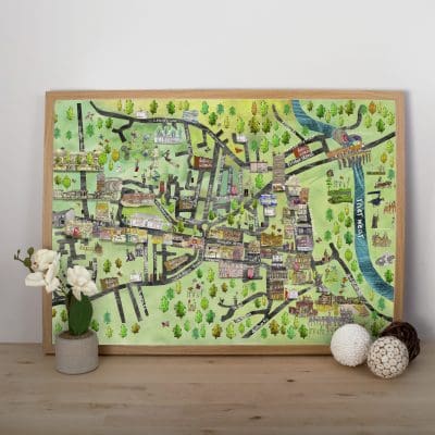 Bishop Auckland On The Map | Gillian Arnold | Pineapple Castle