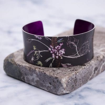 Stylish Edwardian Blooms Botanical Cuff Bracelet and Jewellery Gift
