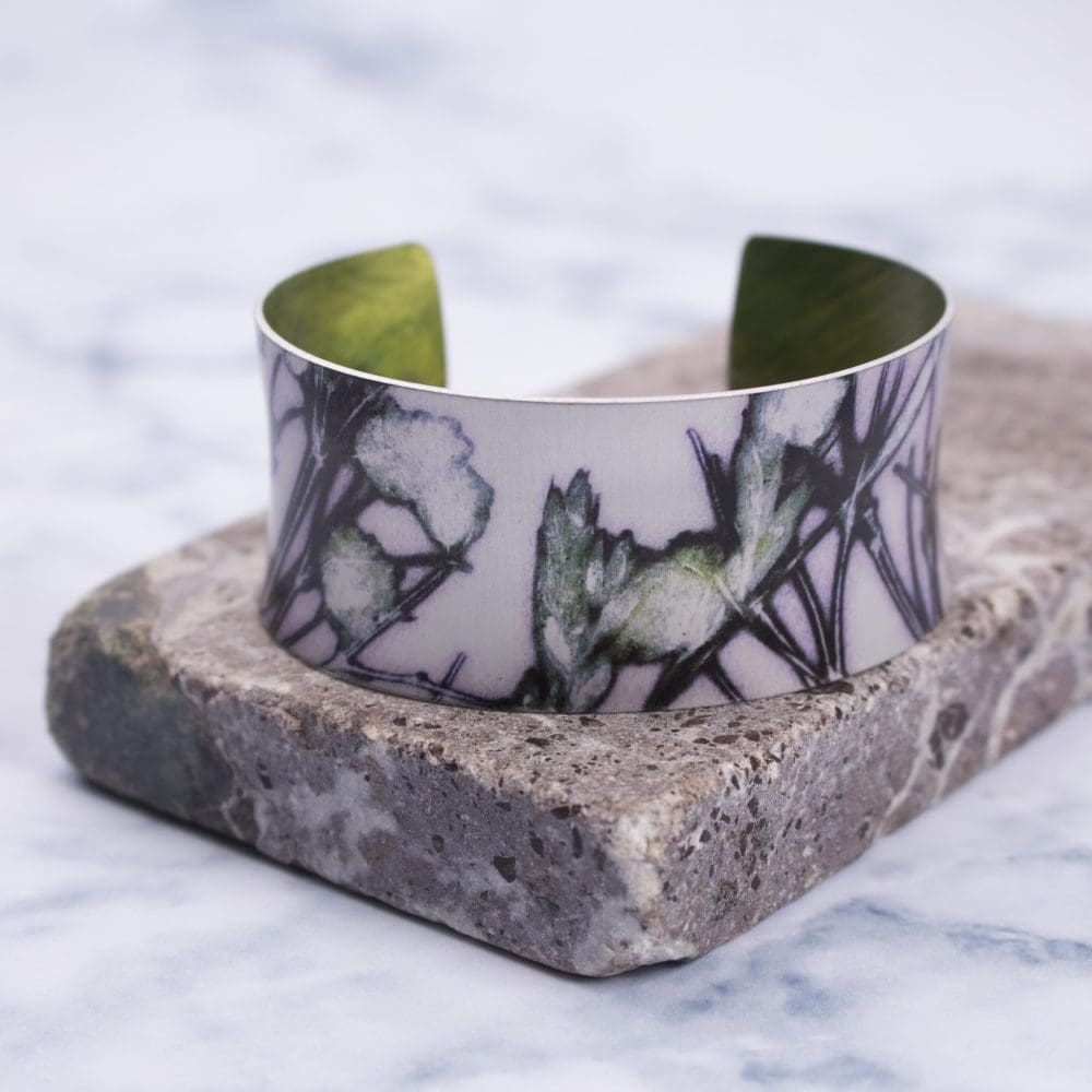 Aqua Branch Aluminium Exotic Cuff Jewellery Bracelet