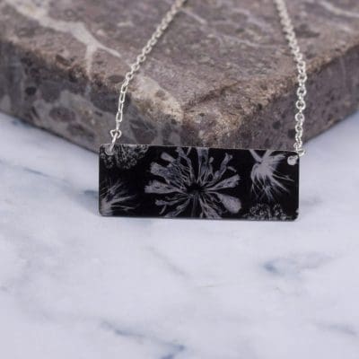 Exotic Inspired Spring Spectre Bar Pendant Necklace