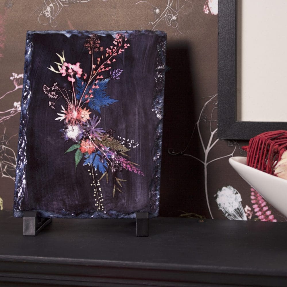 Blue Wreath decorative slate