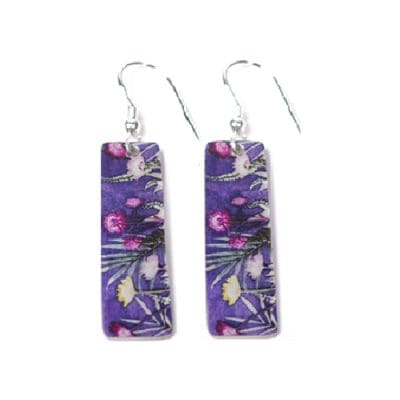Botanical Inspired Blue Jungle Earring Set. Stylish Jewellery Gift