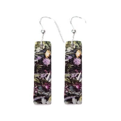 Botanical Inspired Midnight Jungle Earring Set. Stylish Jewellery Gift