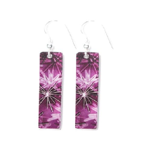 Botanical Inspired Pink Burst Earring Set. Stylish Jewellery Gift - Image 2