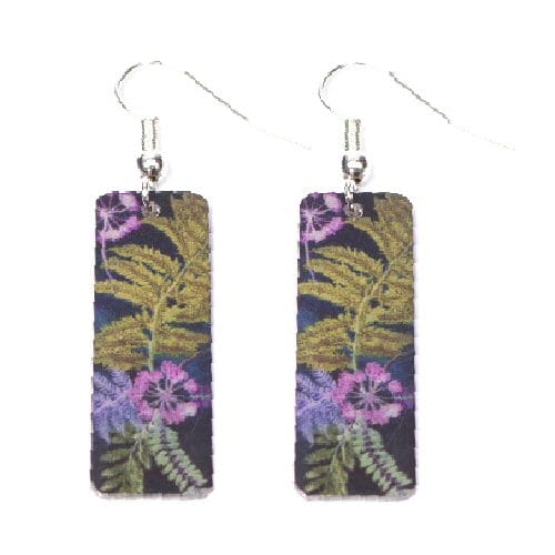 Botanical Inspired NTS Teal Earring Set. Stylish Jewellery Gift - Image 2