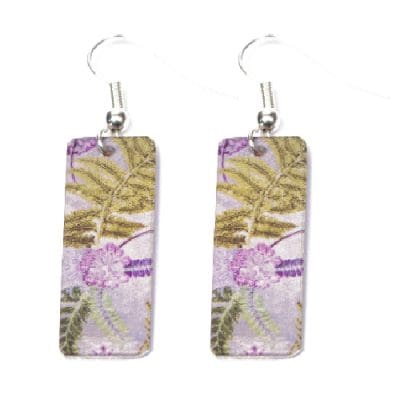 Botanical Inspired NTS Silver Earring Set. Stylish Jewellery Gift