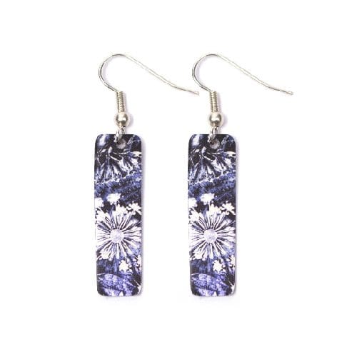 Botanical Inspired Cascades of Blue Earring Set. Stylish Jewellery Gift