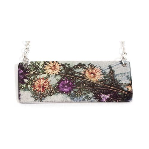 Botanical Inspired Astrantia Branch Pendant Necklace - Image 2