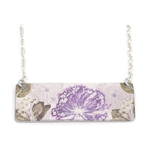Botanical Inspired Bridal Bouquet Pendant Necklace - Image 2
