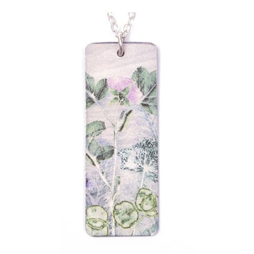 Botanical Inspired Mother's Silver Bouquet Pendant Necklace