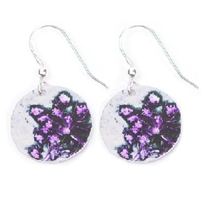 Botanical Inspired Fuchsia Lace Earring Set. Stylish Jewellery Gift