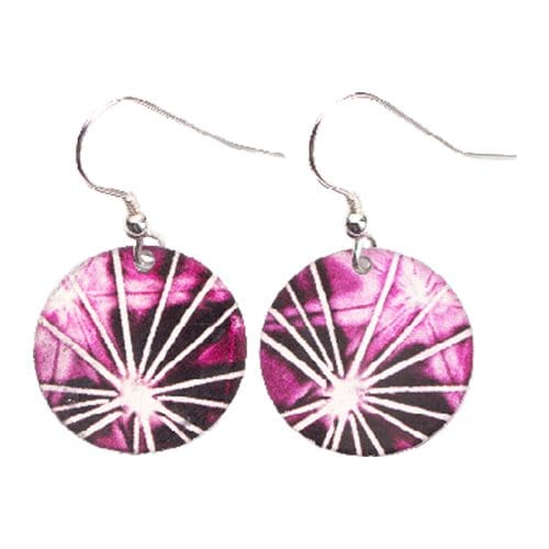 Botanical Inspired Pink Burst Earring Set. Stylish Jewellery Gift