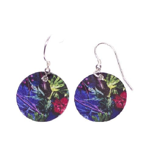 Botanical Inspired Indigo Tropical Earring Set. Stylish Jewellery Gift - Image 2