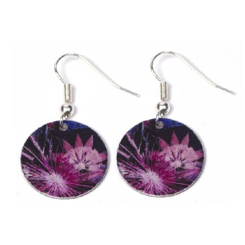 Botanical Inspired Blue Wreath Earring Set. Stylish Jewellery Gift - Image 2