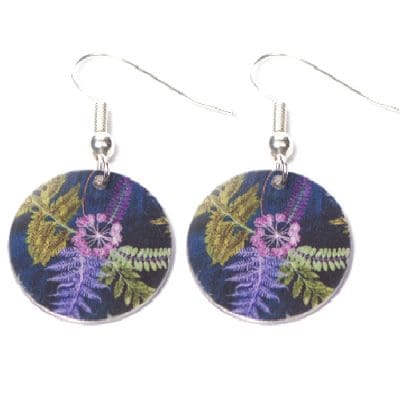 Botanical Inspired NTS Teal Earring Set. Stylish Jewellery Gift