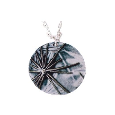 Botanical Inspired Turquoise Burst Pendant Necklace