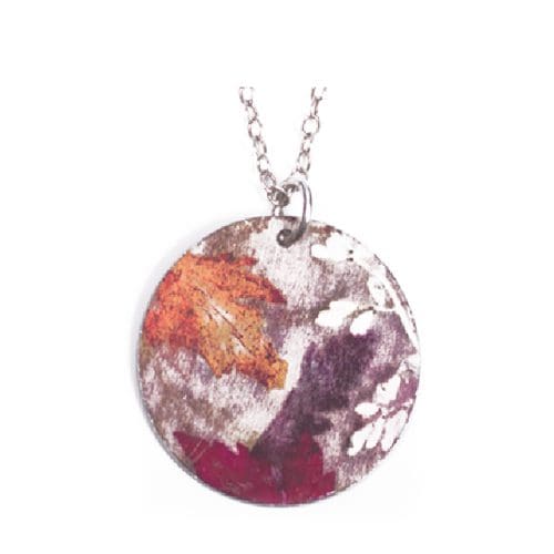 Botanical Inspired Floral Dance Pendant Necklace - Image 2