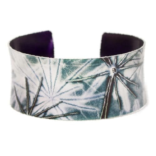 Turquoise Burst Botanical Cuff Bracelet and Jewellery Gift