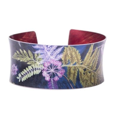 NTS Teal Botanical Cuff Bracelet and Jewellery Gift