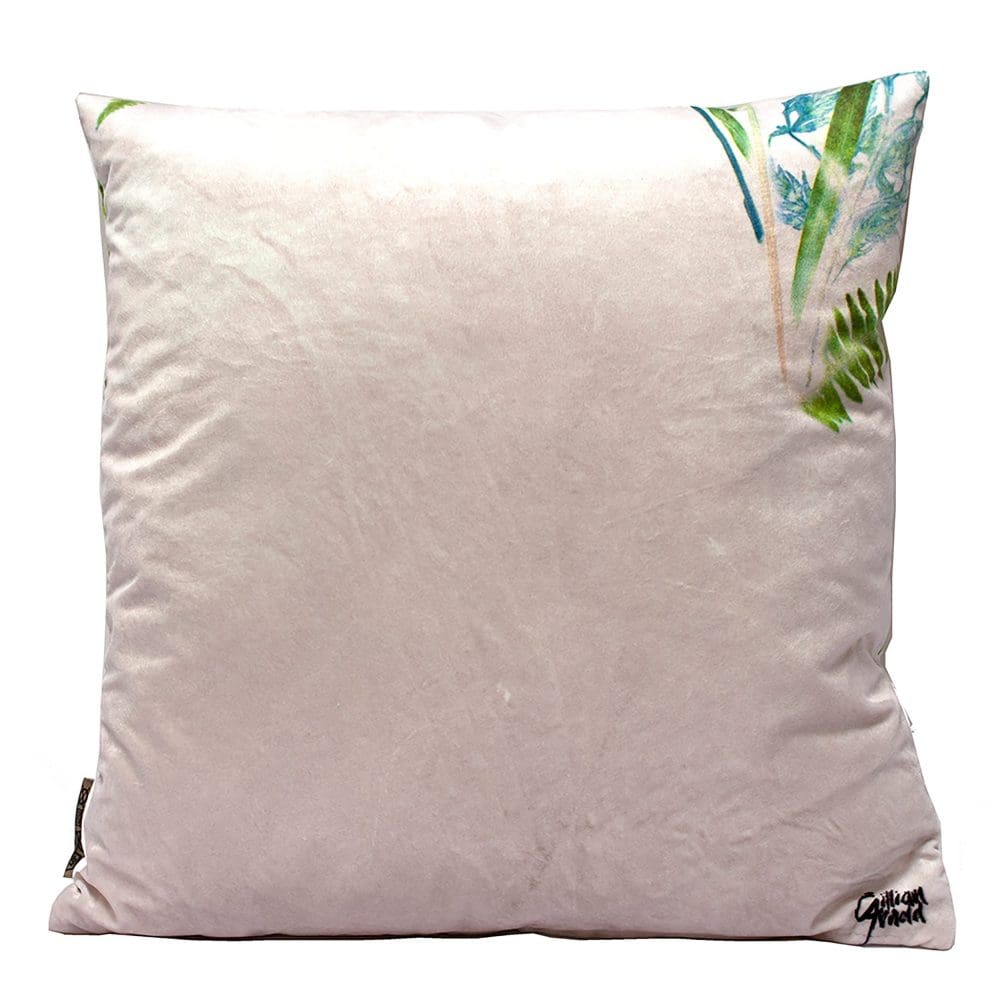 Bridging Vine | Green & Cream Sofa Cushion Fern Design - Image 3