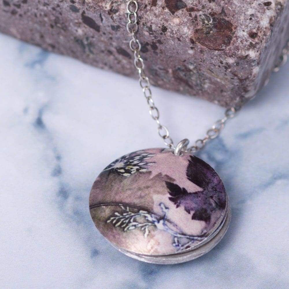 Falling Leaves, Personalised Locket Necklace Gift - Image 2